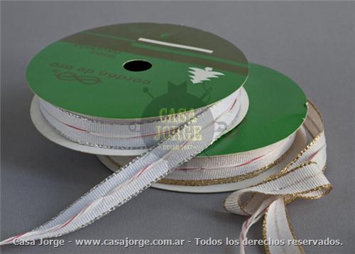 CINTAS CORDON DE ORO BOW DE 12 MM ARTICULO CC1130012 DE 10 METROS